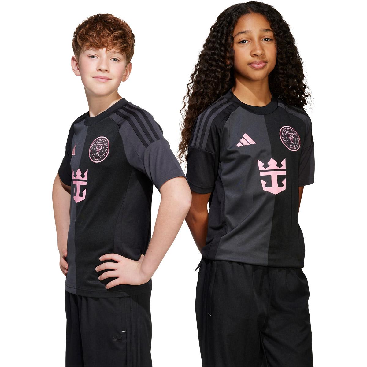 Inter Miami CF 24/25 Udebanetrøje Børn BLACK/WHITE/BLACK