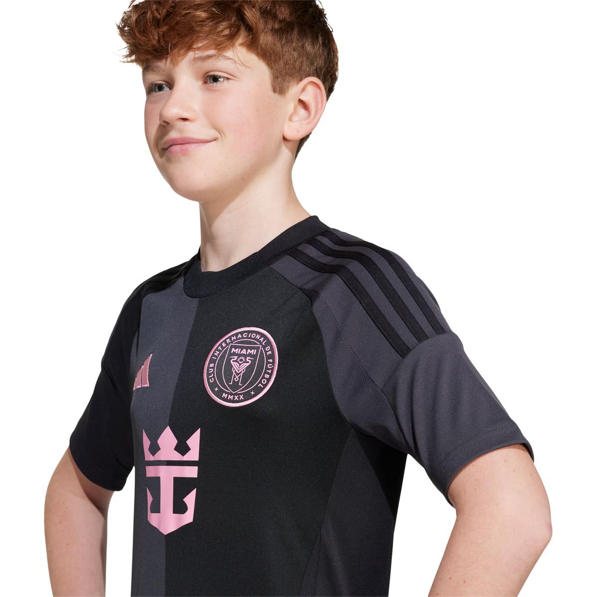 Inter Miami CF 24/25 Udebanetrøje Børn BLACK/WHITE/BLACK