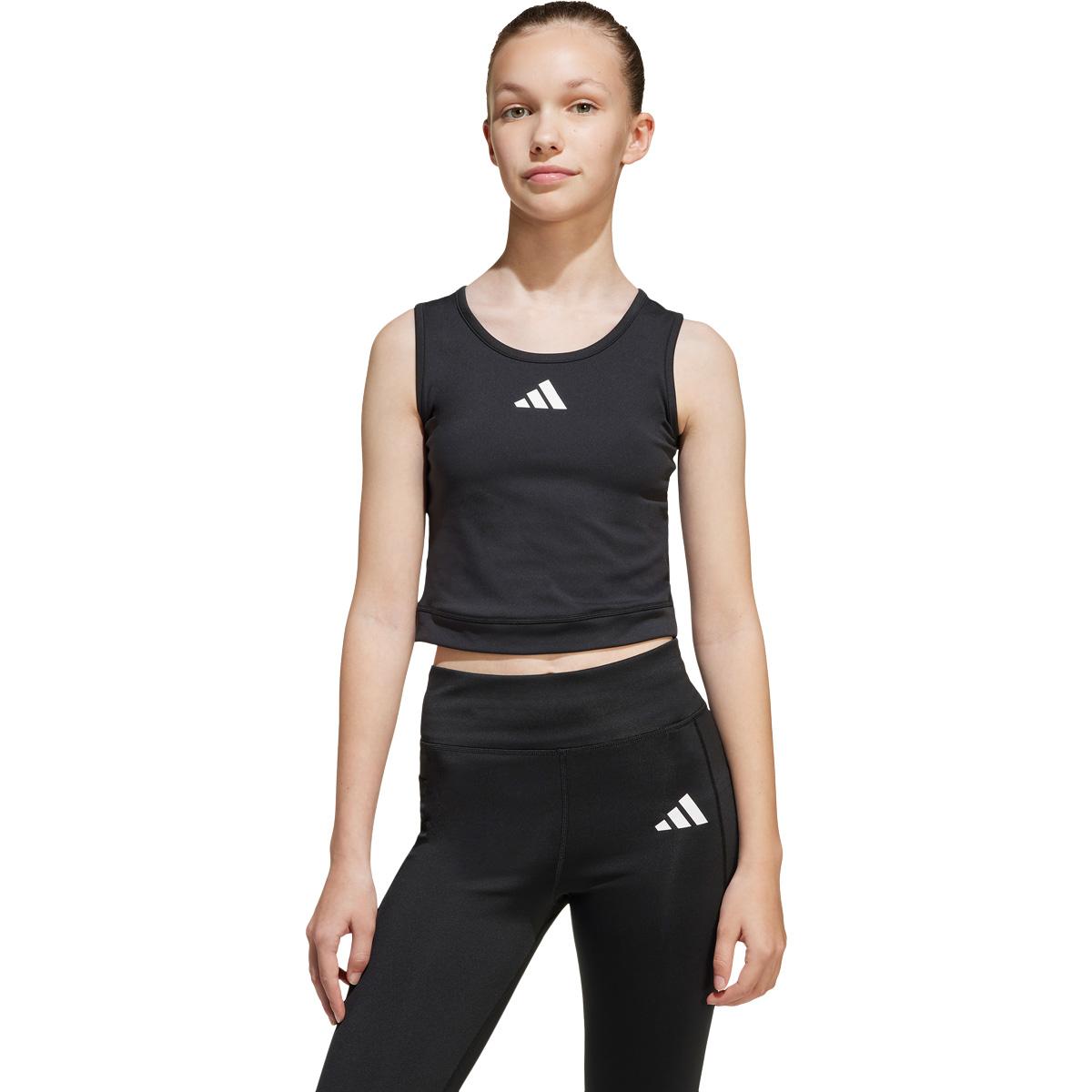 adidas All Sports Favorites Crop Topp Barn BLACK/WHITE/BLACK