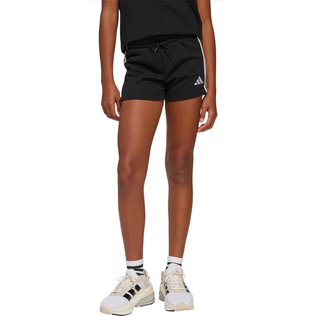 adidas Essentials 3-Stripes Sweat Shorts Børn BLACK/WHITE/BLACK