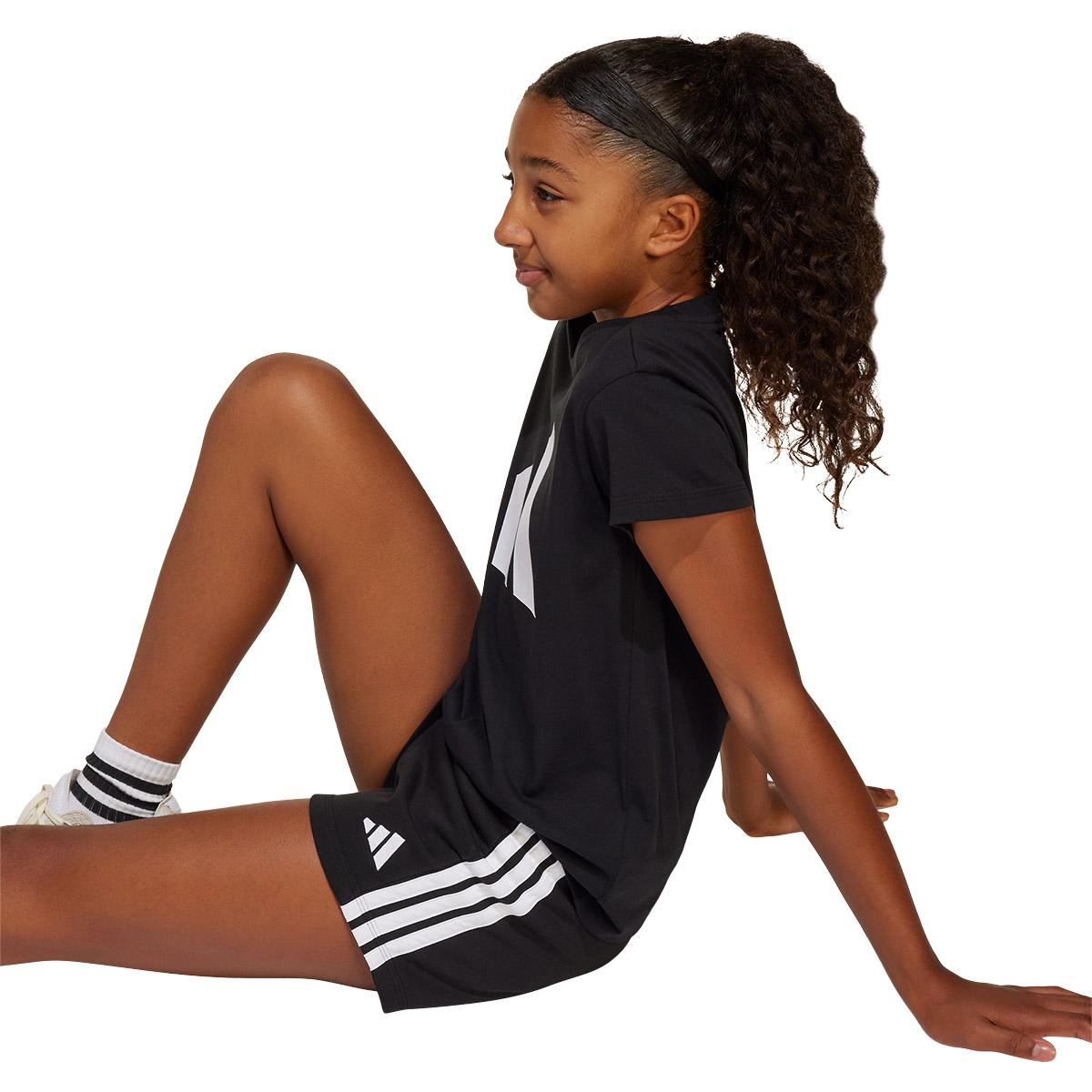 adidas Essentials 3-Stripes Sweat Shorts Børn BLACK/WHITE/BLACK