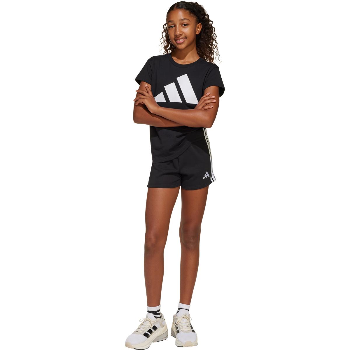 adidas Essentials 3-Stripes Sweat Shorts Børn BLACK/WHITE/BLACK