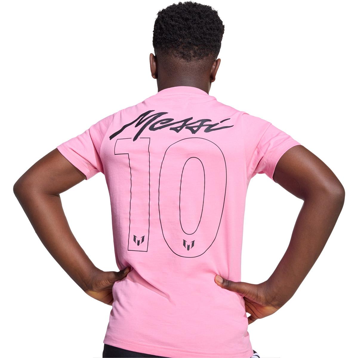 adidas Messi Name & Number Graphic T-shirt Børn Rose