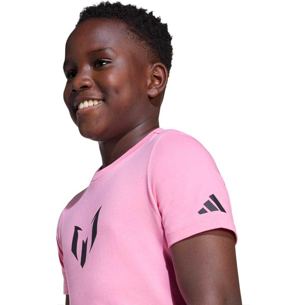 adidas Messi Name & Number Graphic T-shirt Børn Rose