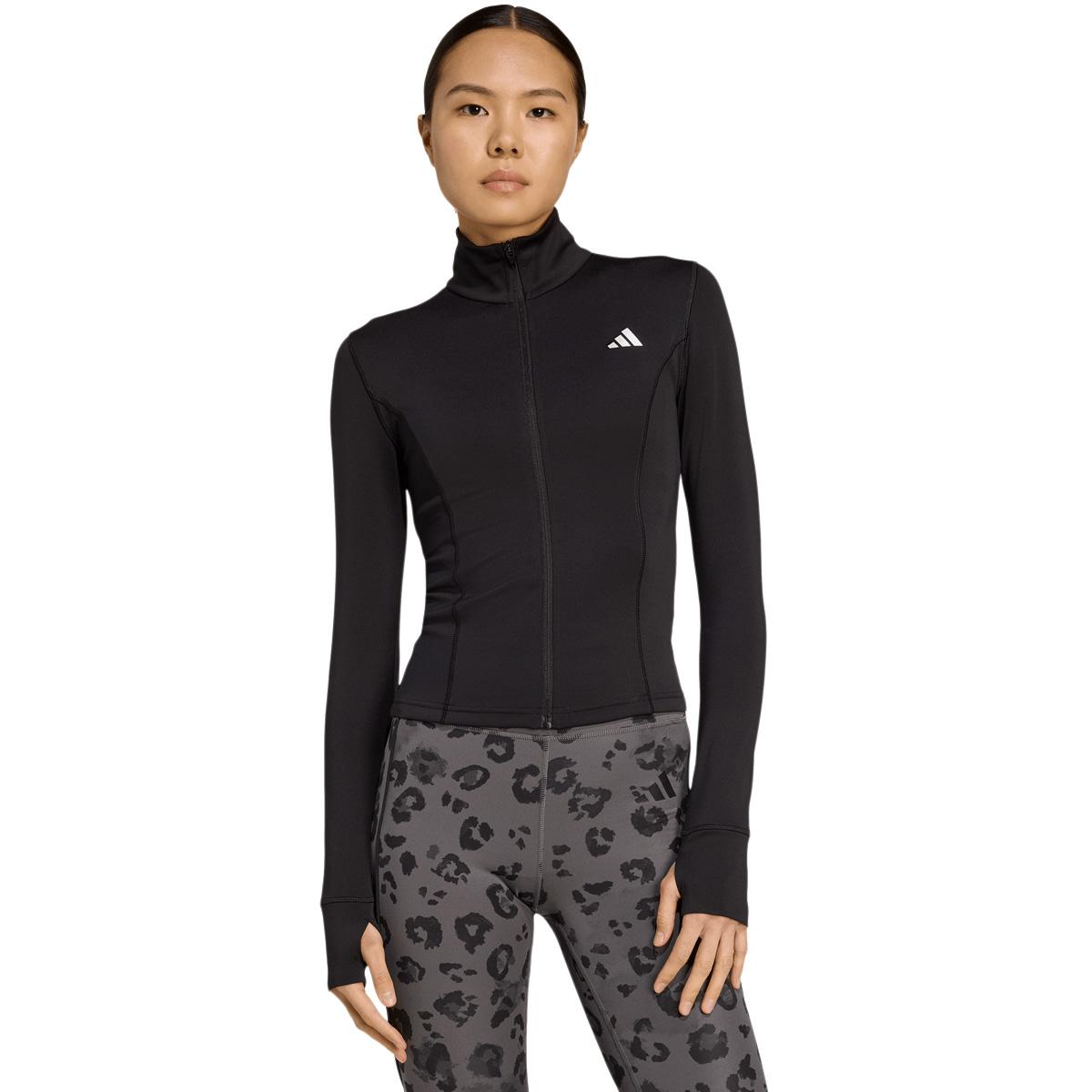 adidas Workout Essentials Full Zip Treningsgenser Dame Black
