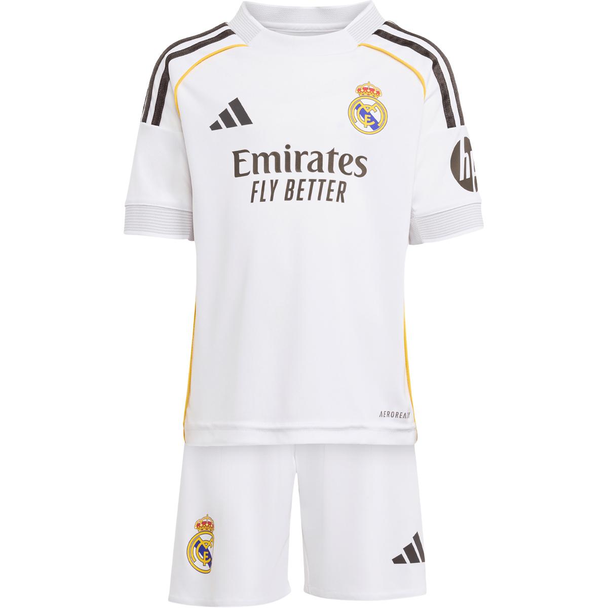 Real Madrid 25/26 Hjemmebanesæt Børn White