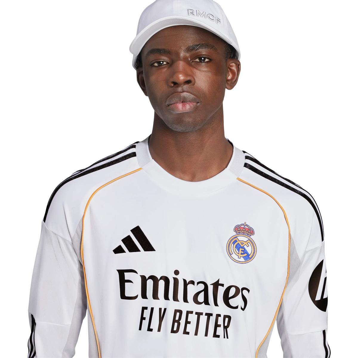 Real Madrid 25/26 Langærmet Hjemmebanetrøje White