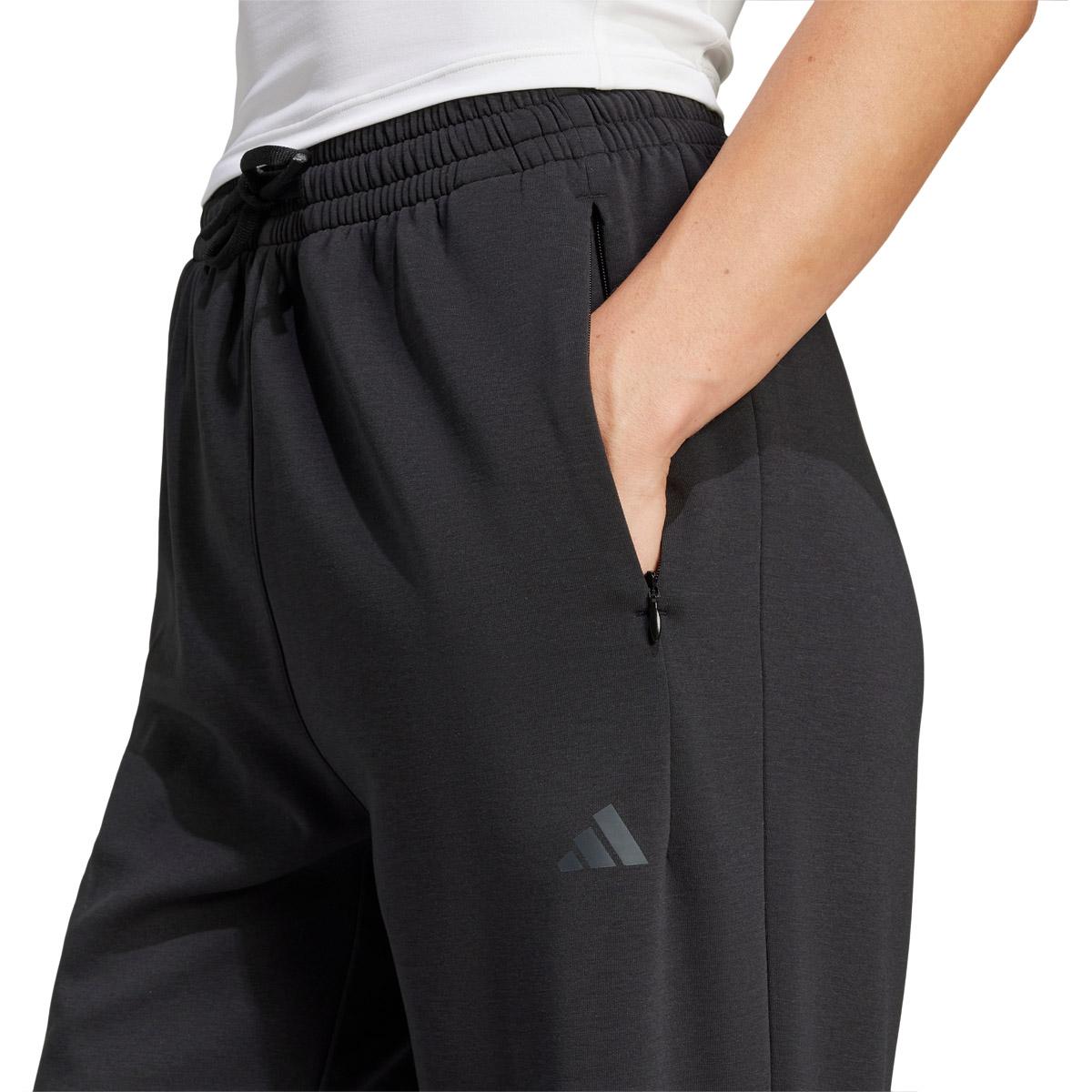 adidas Designed 4 Training Knit Træningsbukser Dame BLACK/WHITE/BLACK