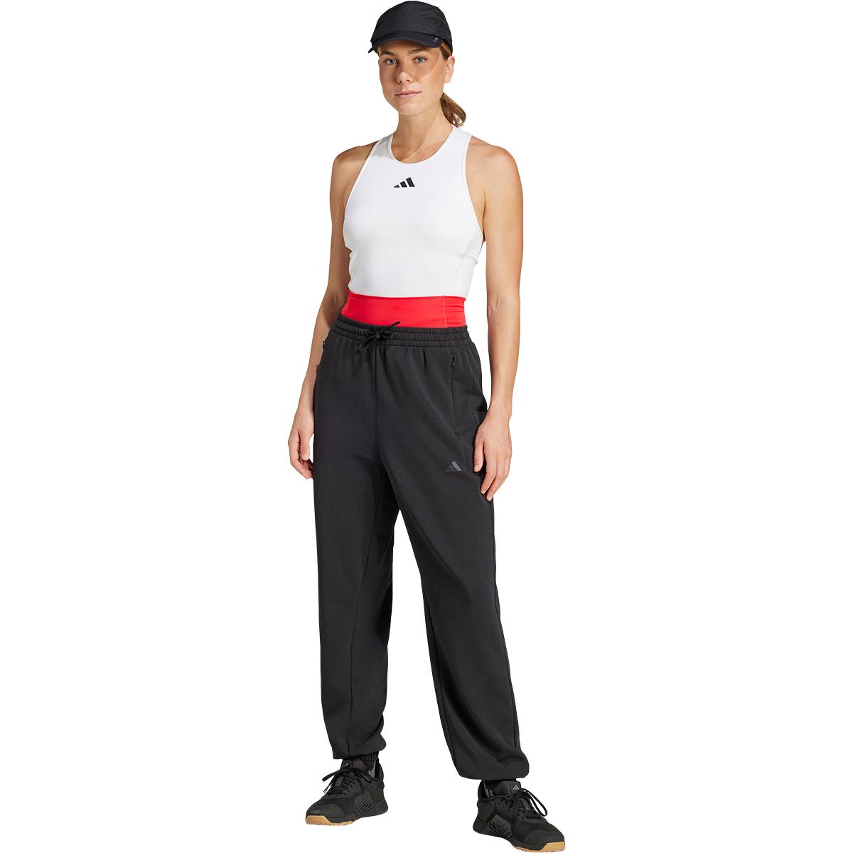 adidas Designed 4 Training Knit Træningsbukser Dame BLACK/WHITE/BLACK
