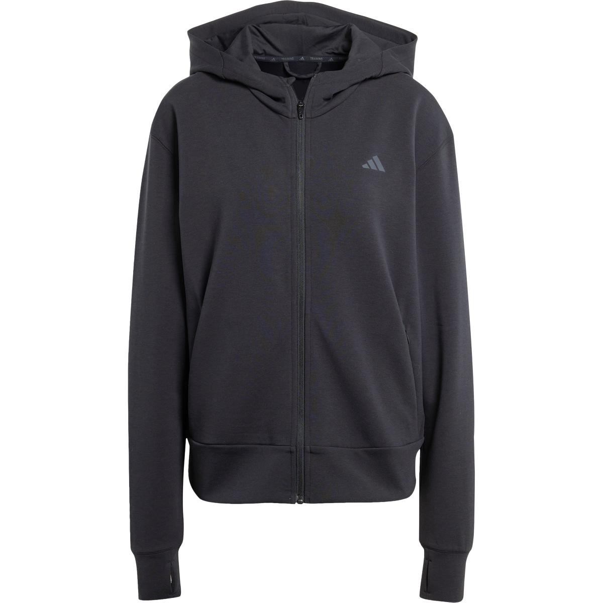 adidas Designed 4 Training Full Zip Trænings Hættetrøje Dame BLACK/WHITE/BLACK