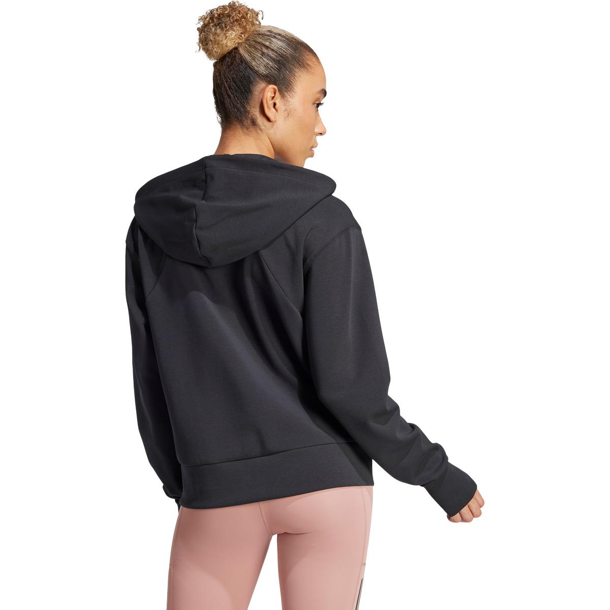 adidas Designed 4 Training Full Zip Trænings Hættetrøje Dame BLACK/WHITE/BLACK