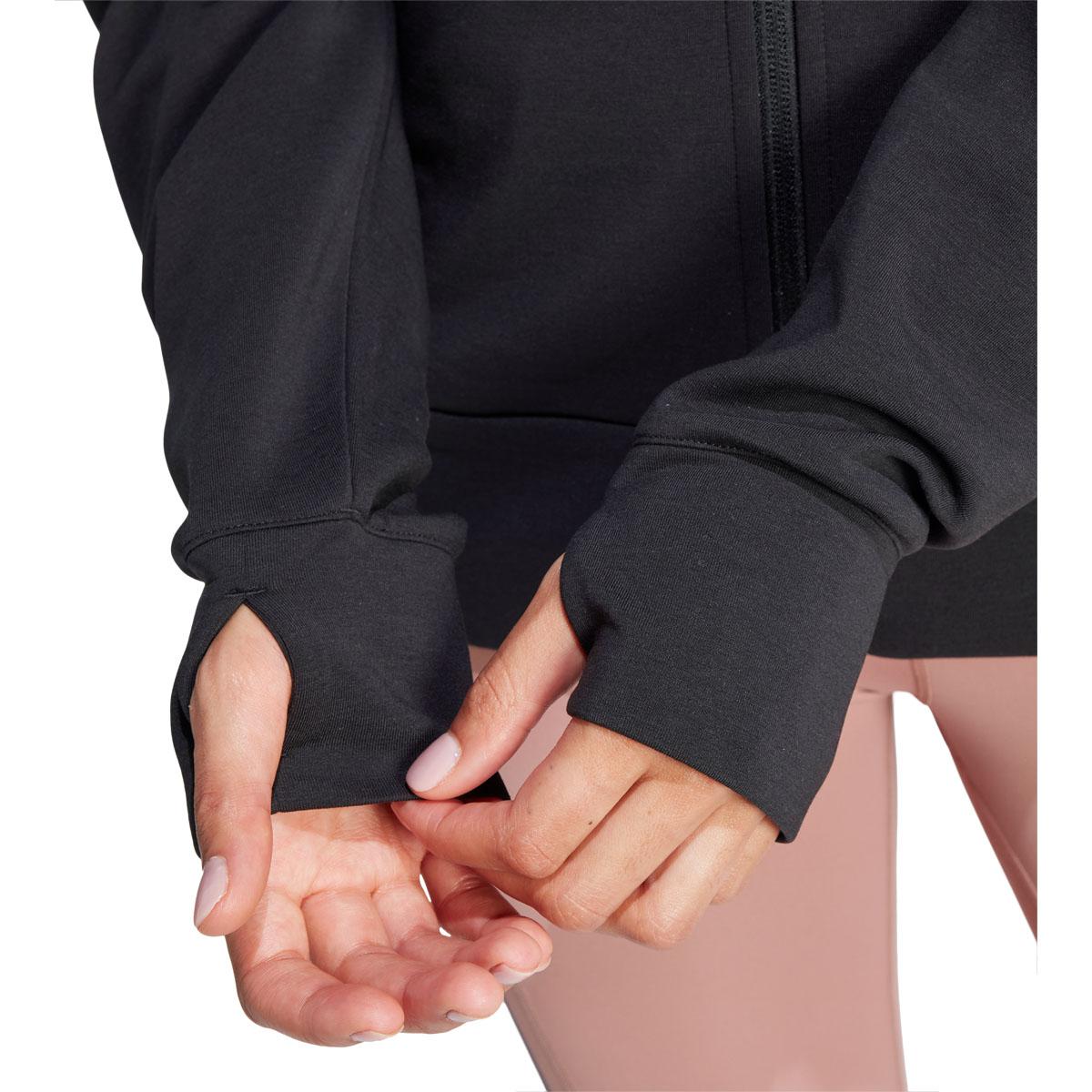adidas Designed 4 Training Full Zip Trænings Hættetrøje Dame BLACK/WHITE/BLACK