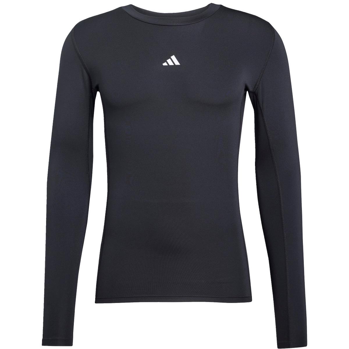 adidas Techfit Langærmet Baselayer T-shirt Herre BLACK/WHITE
