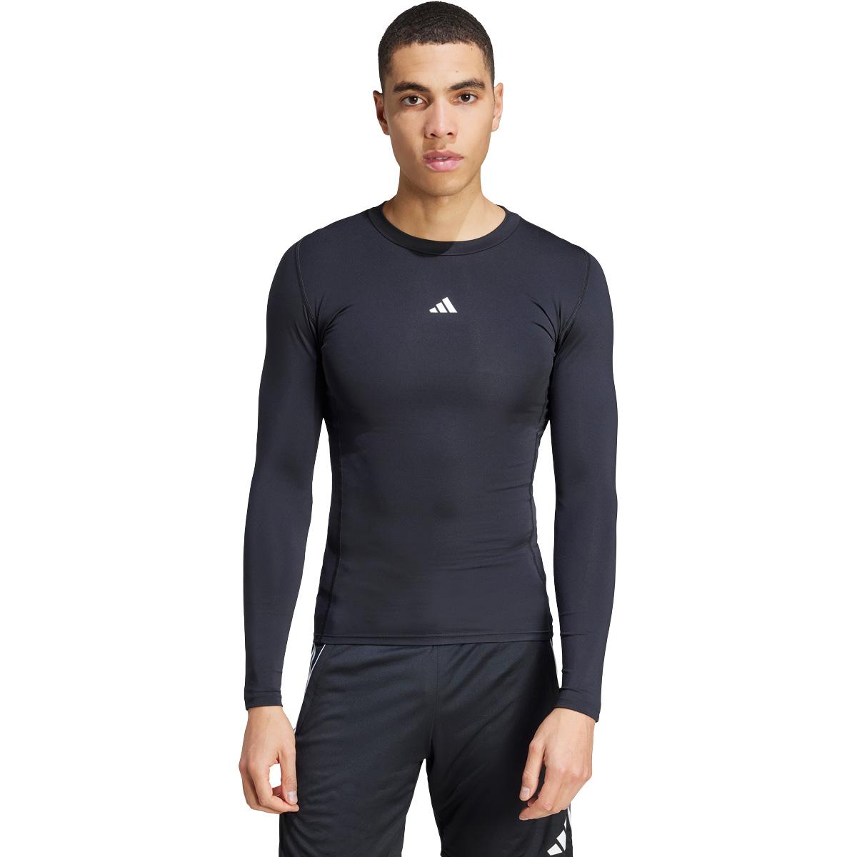 adidas Techfit Langærmet Baselayer T-shirt Herre BLACK/WHITE