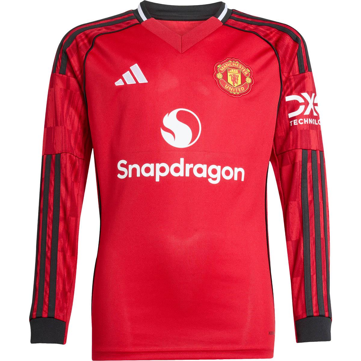 Manchester United FC 25/26 Langærmet Hjemmebanetrøje Børn Red
