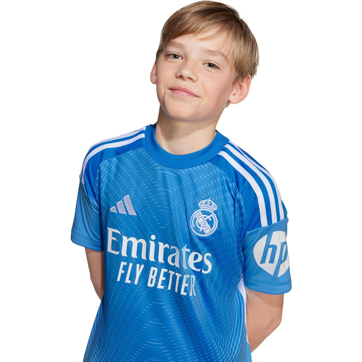 Real Madrid 25/26 Målmandstrøje Børn Blue