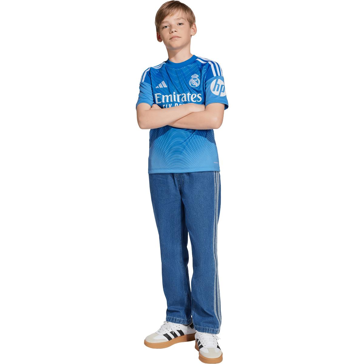 Real Madrid 25/26 Målmandstrøje Børn Blue