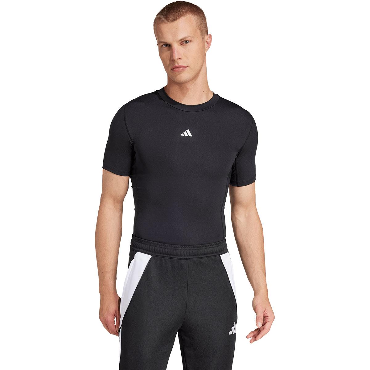 adidas Techfit Langærmet Baselayer T-shirt BLACK/WHITE