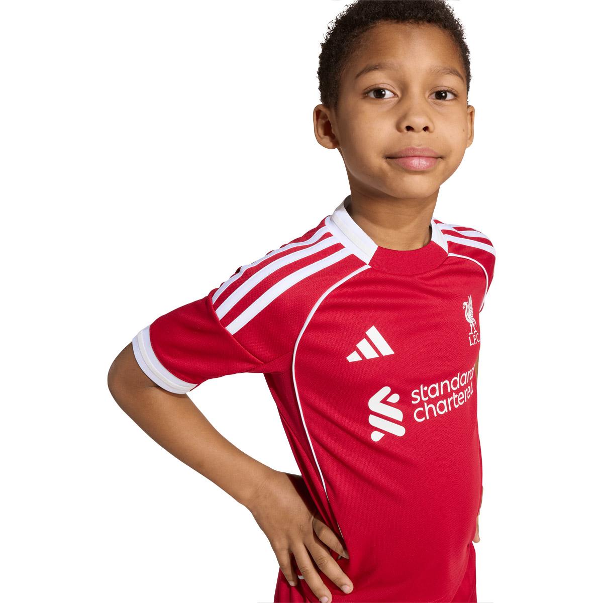 Liverpool FC 25/26 Hjemmebanesæt Børn Rød
