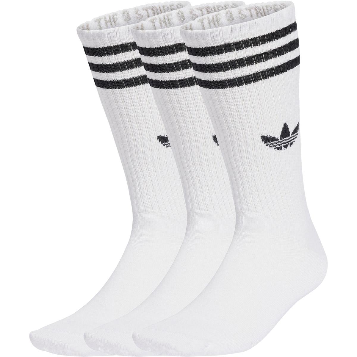 adidas Originals 3-Stripes High Crew 3-Pack Strømper White