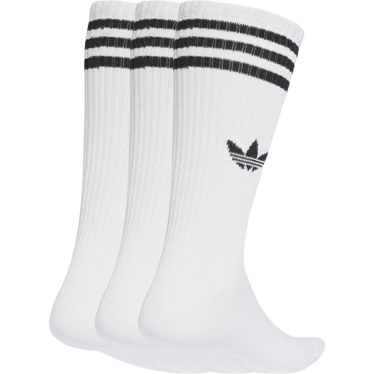 adidas Originals 3-Stripes High Crew 3-Pack Strømper White