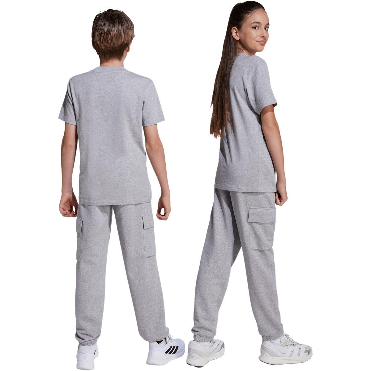 adidas Small Logo Cargo Joggingbukser Børn MGREYH/WHITE
