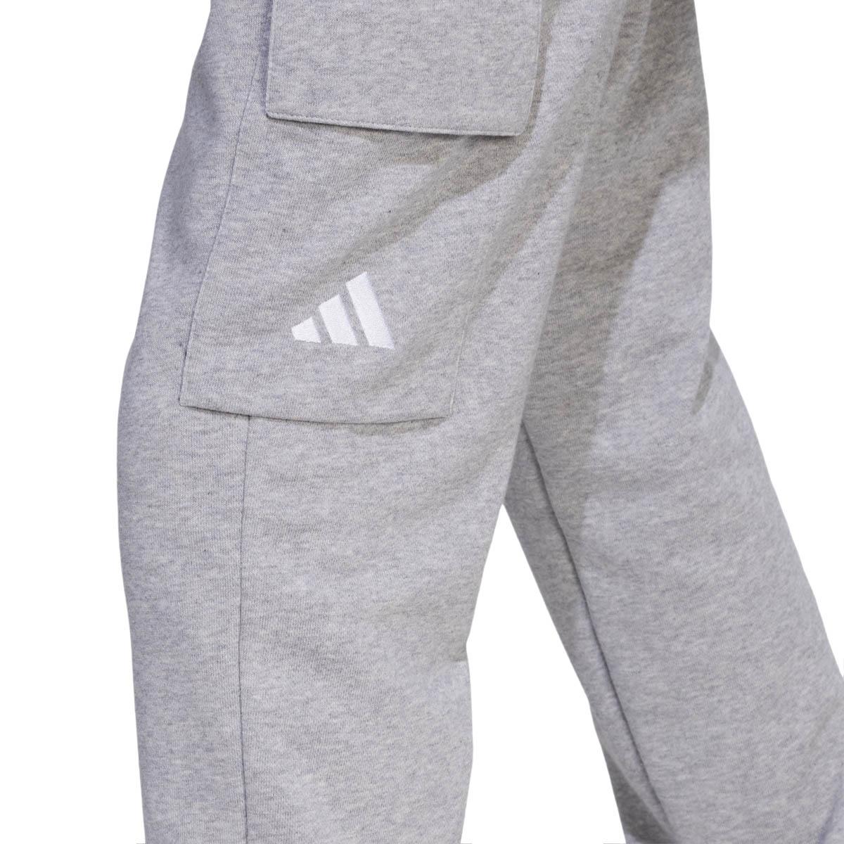 adidas Small Logo Cargo Joggingbukser Børn MGREYH/WHITE