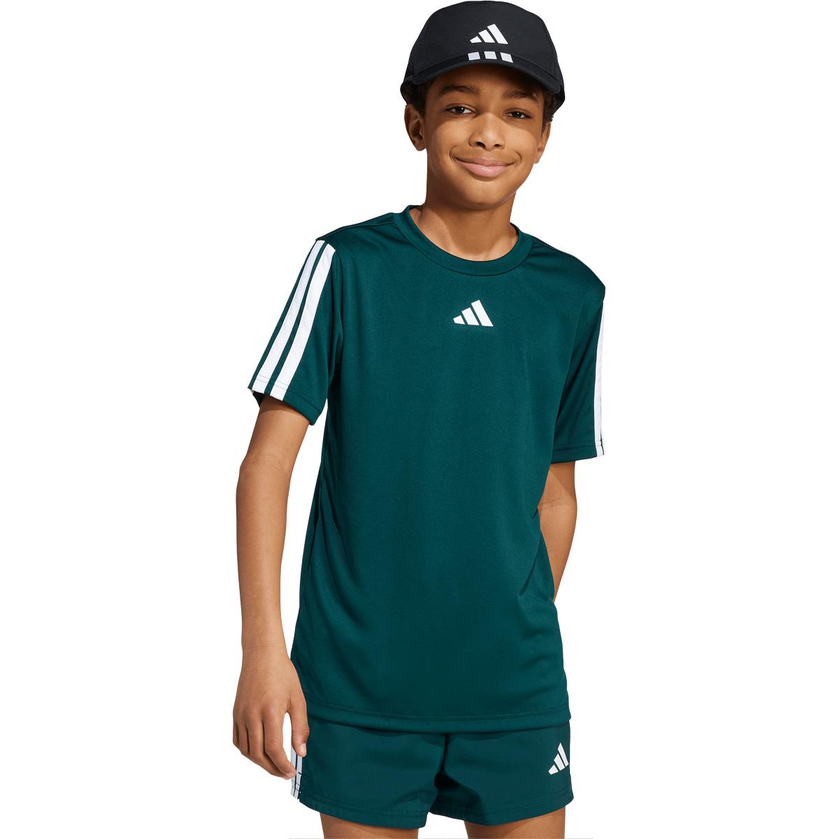 adidas Train Essentials 3-Stripes Trenings T-skjorte Barn green
