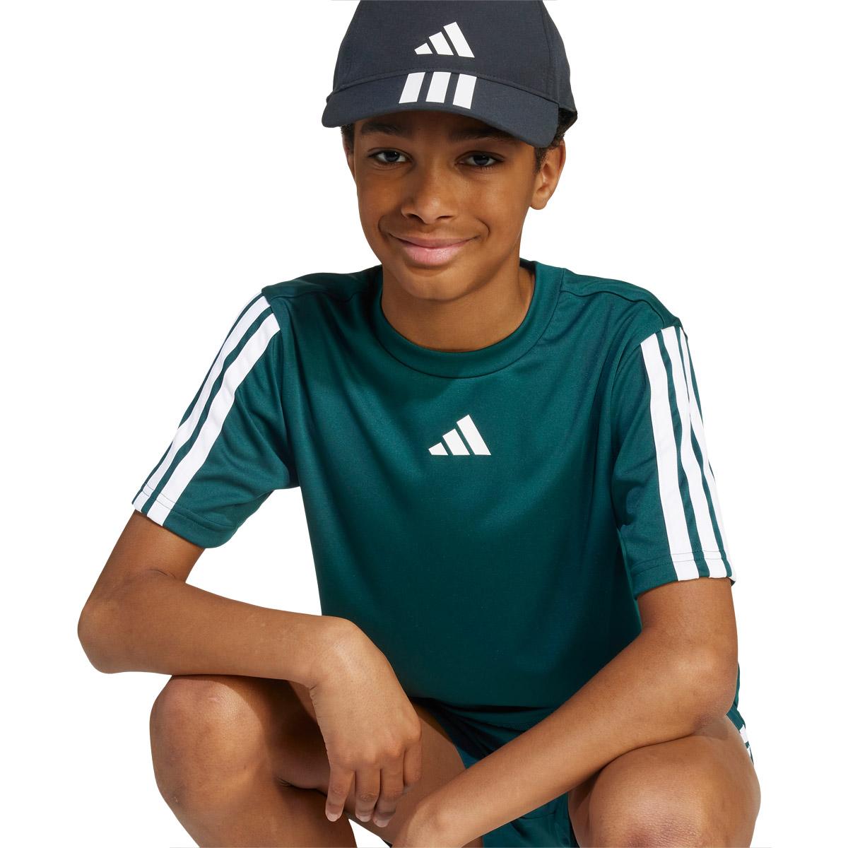 adidas Train Essentials 3-Stripes Trenings T-skjorte Barn green