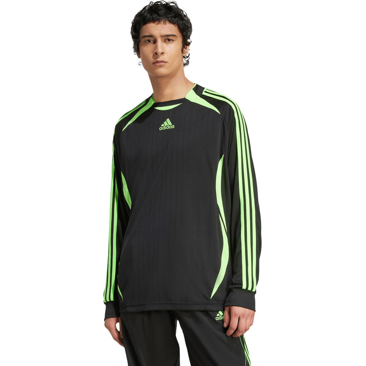 adidas Originals Teamgeist Langærmet T-shirt Herre Black/Signal Green