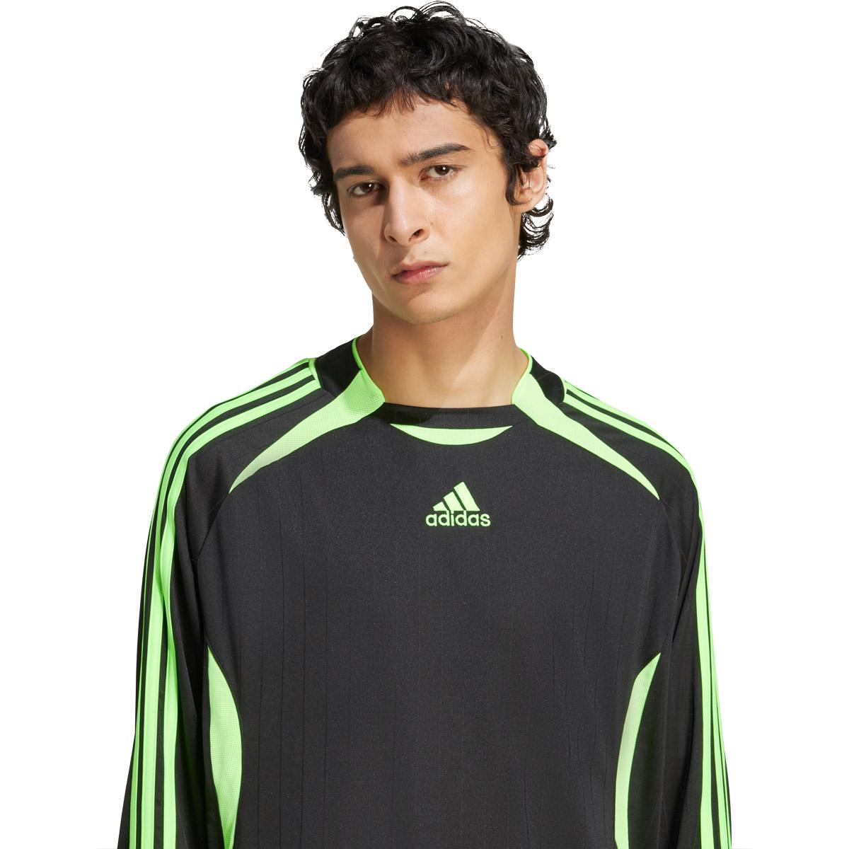 adidas Originals Teamgeist Langærmet T-shirt Herre Black/Signal Green