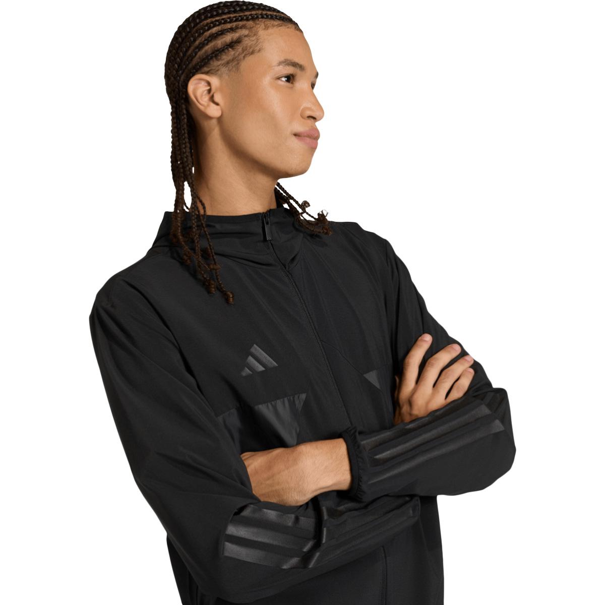 adidas Tiro Tech Full Zip Woven Track Top Herre Black