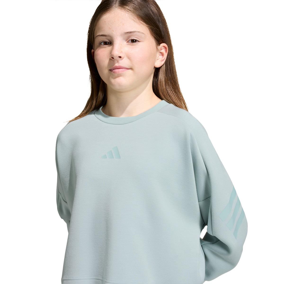 adidas Future Icons 3-Stripes Crew Sweatshirt Børn Blue