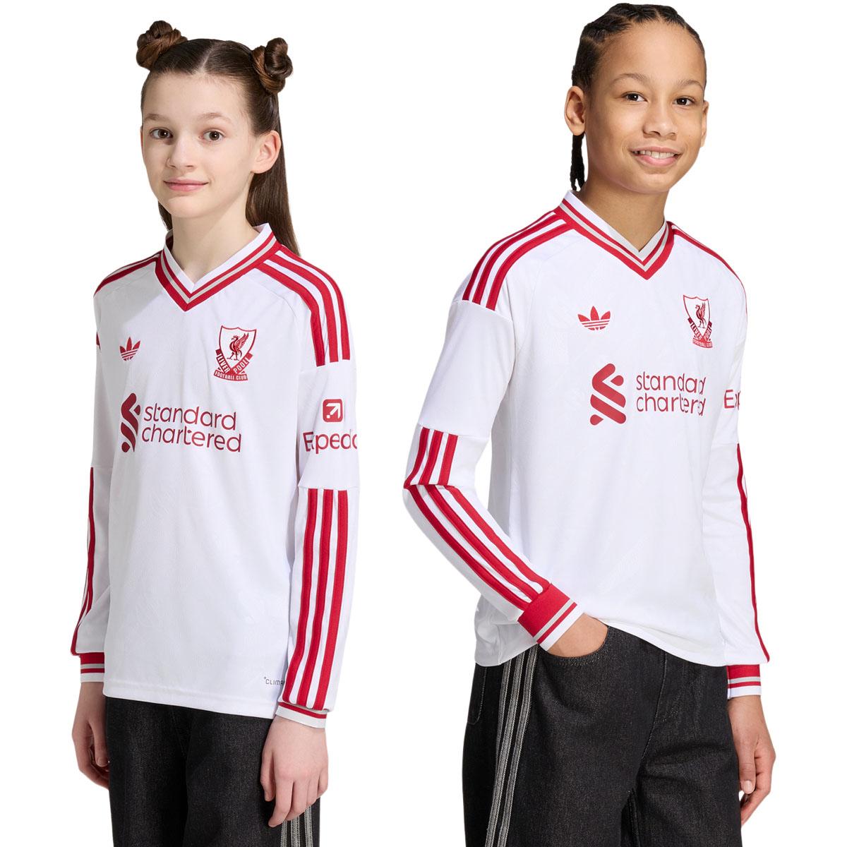 Liverpool FC 26/27 Langærmet Udebanetrøje Børn WHITE