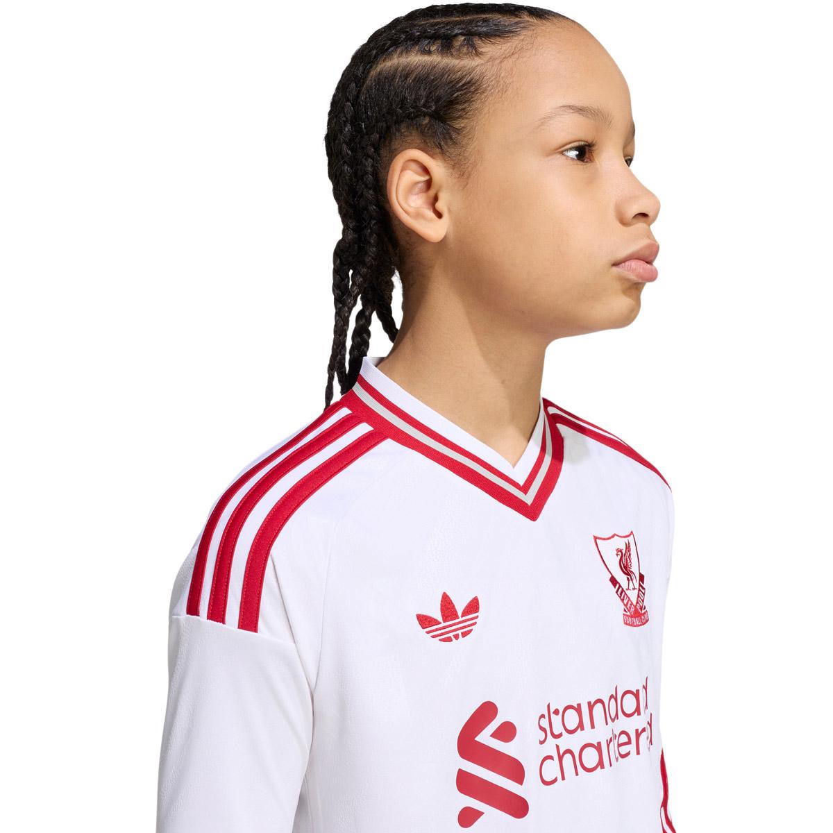 Liverpool FC 26/27 Langærmet Udebanetrøje Børn WHITE
