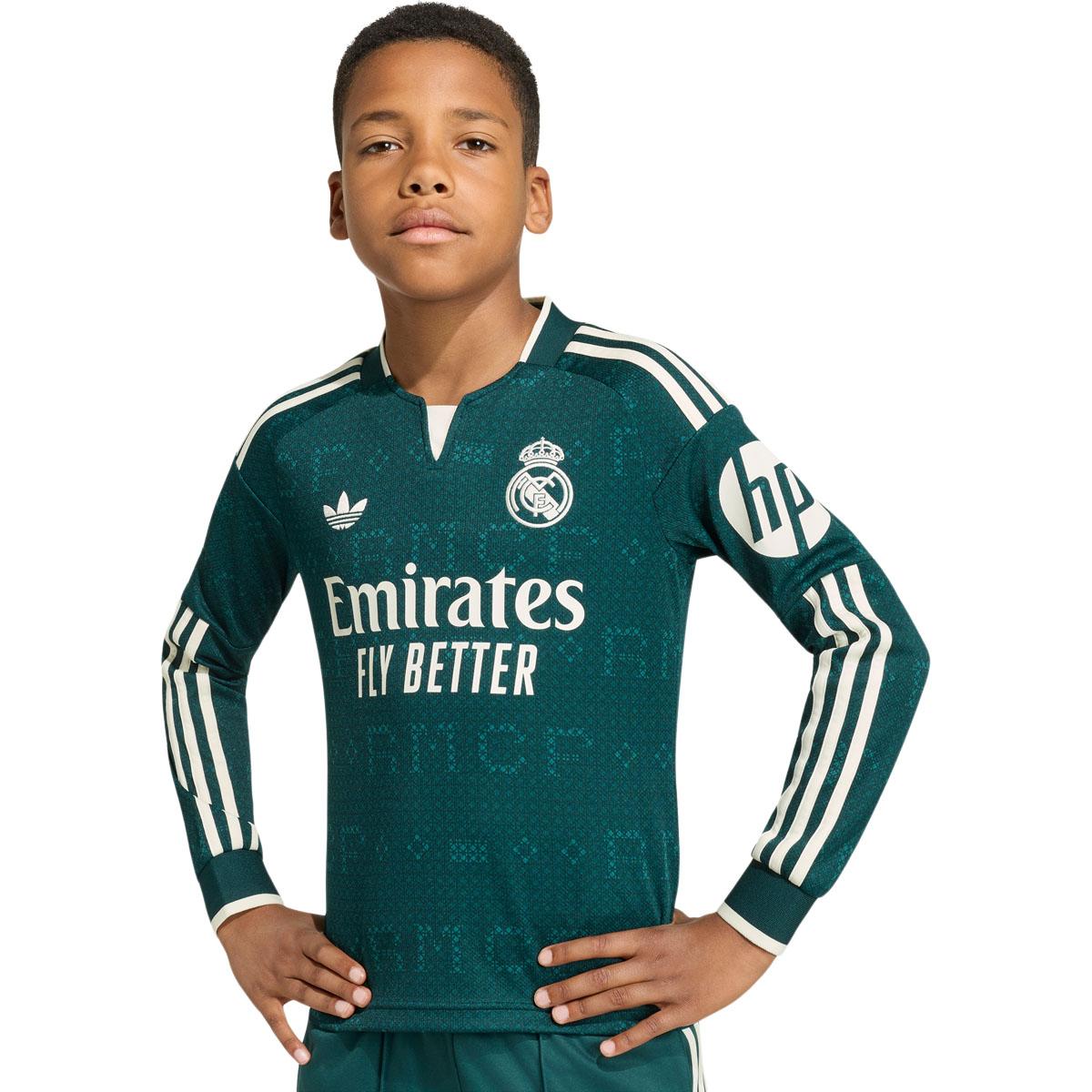Real Madrid 26/27 Langærmet Udebanetrøje Børn AURIVY