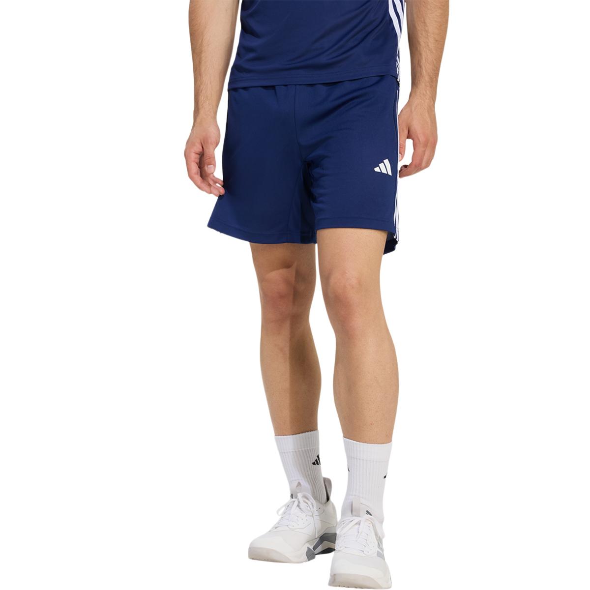 adidas Workout Essentials Base 3-Stripes Pique Løbeshorts Herre Blue