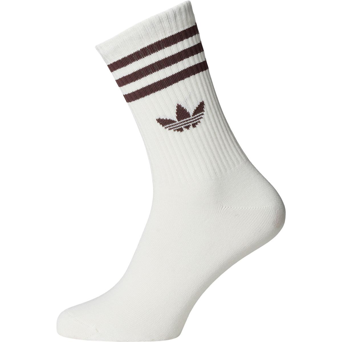 adidas Originals 3-Stripes Crew 3-Pack Strømper Beige/Brown
