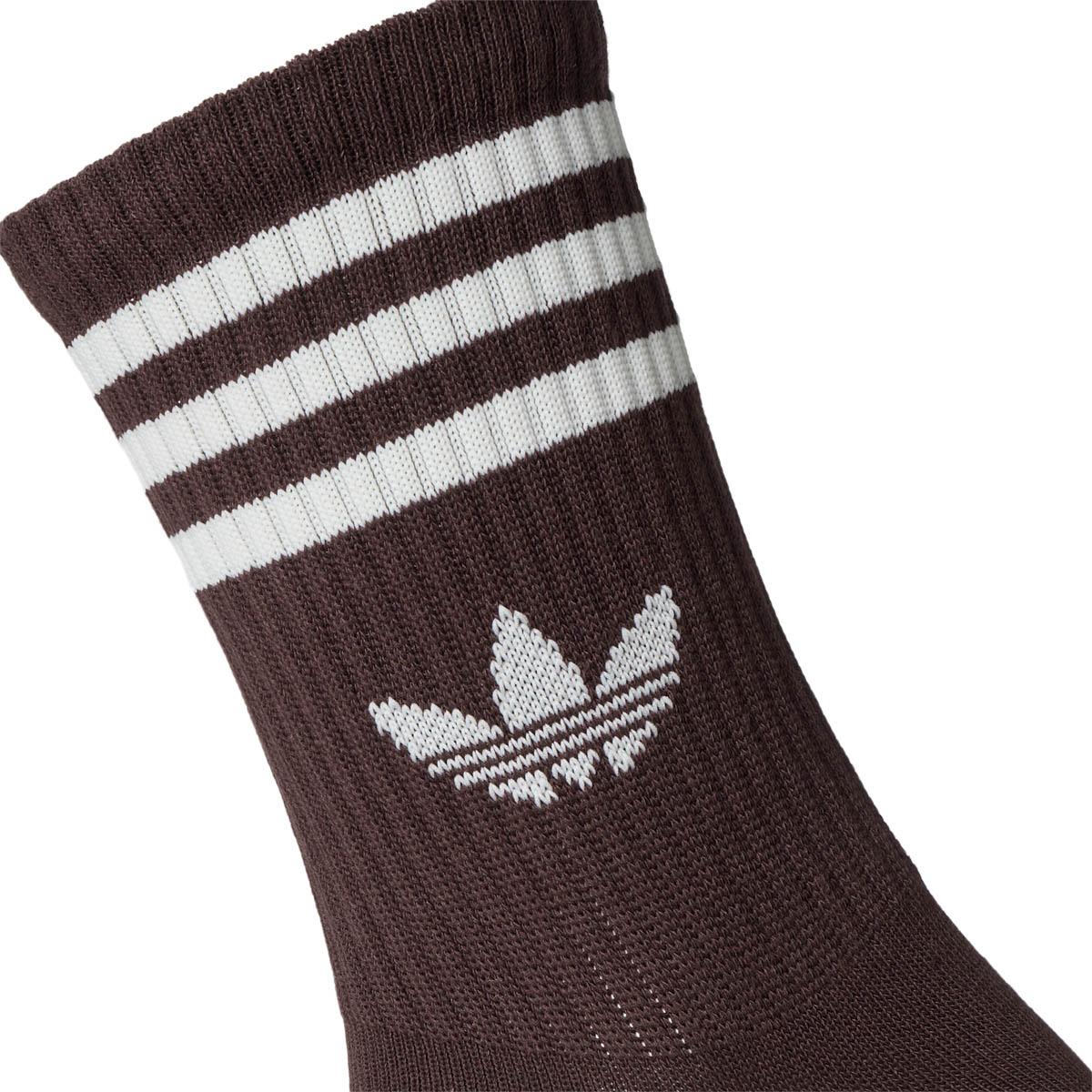 adidas Originals 3-Stripes Crew 3-Pack Strømper Beige/Brown