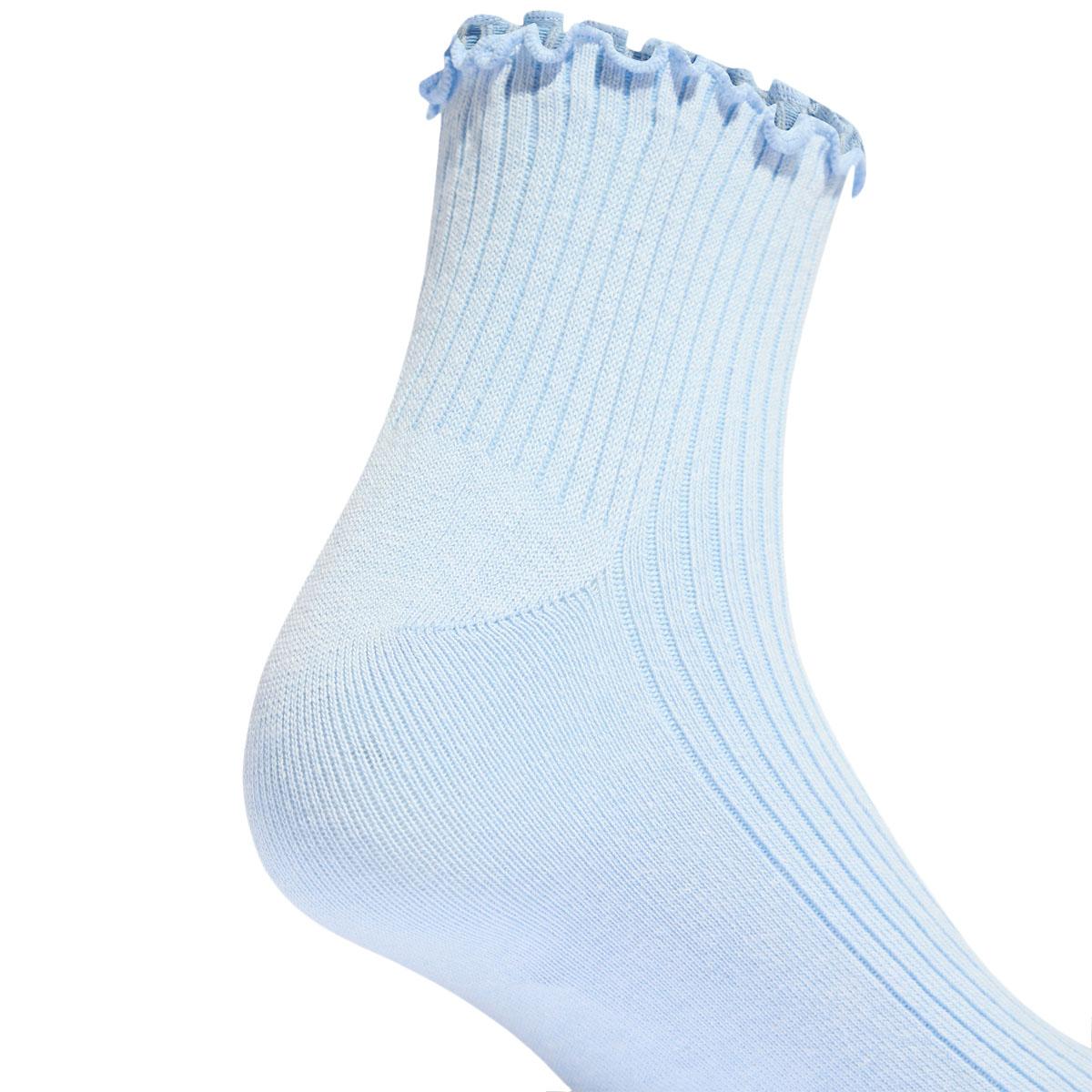 adidas Originals Ruffle 2-Pack Ankelstrømper Light Blue/Beige