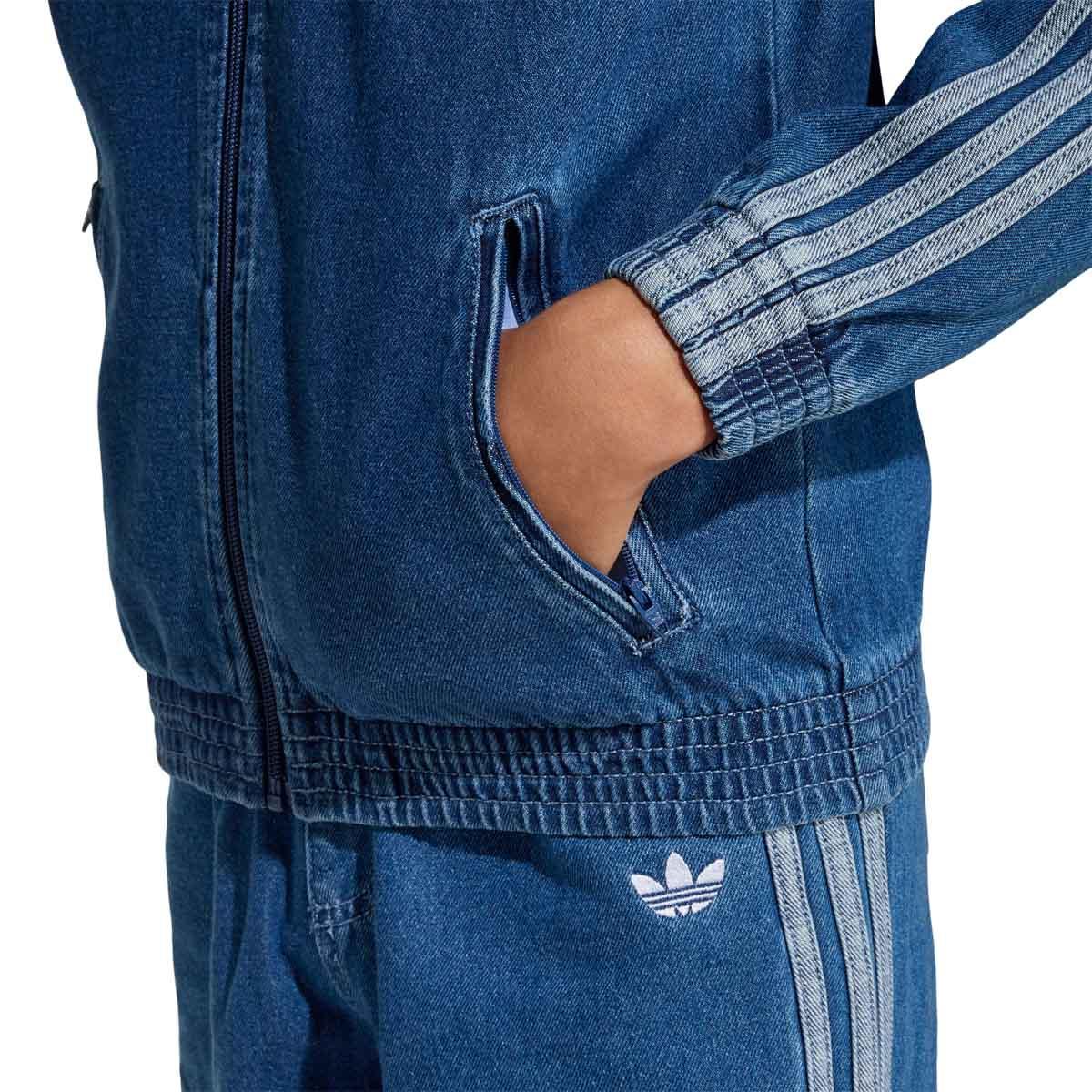 adidas Originals Firebird Denim Track Top Børn Denim Blue