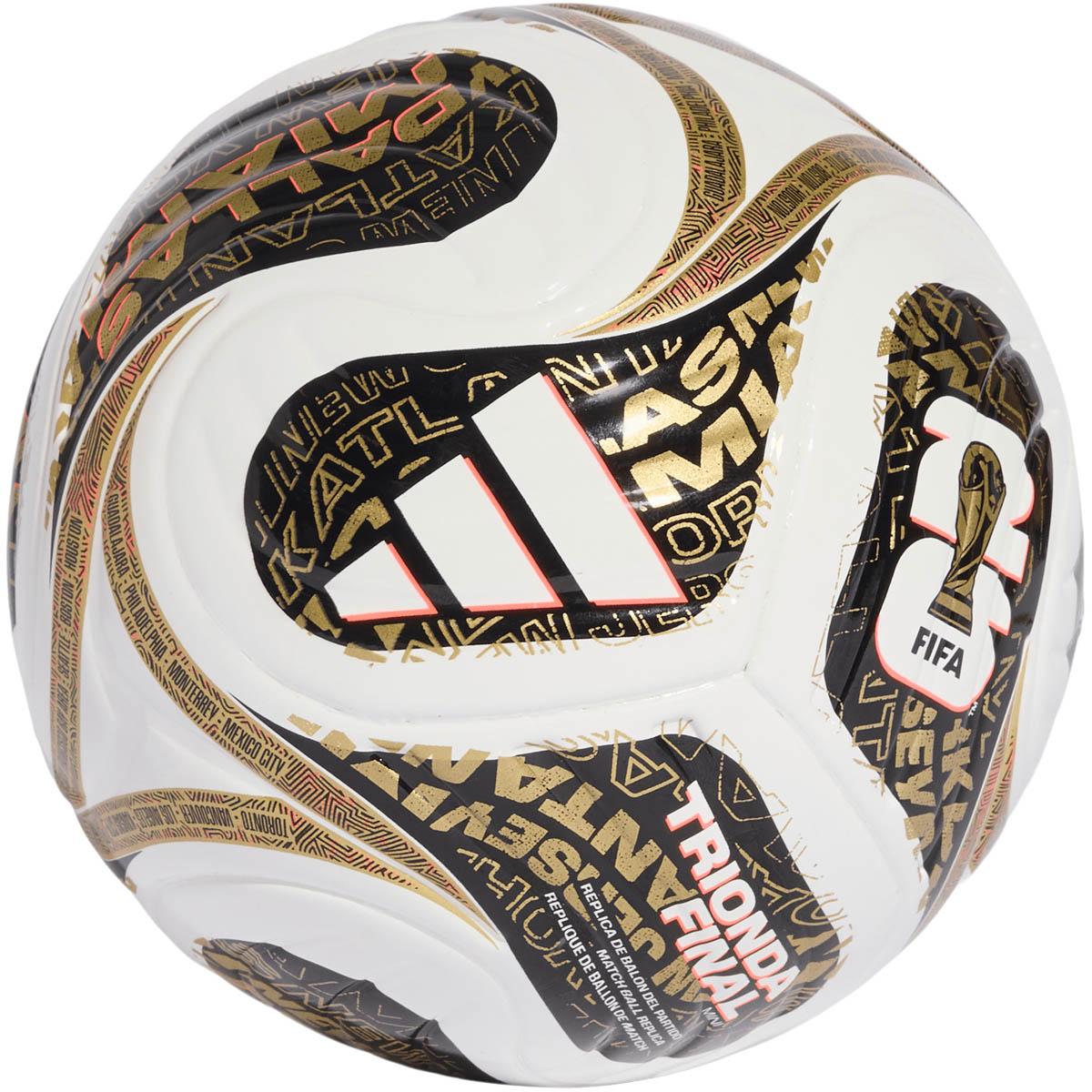 adidas WC Final Minifodbold WHITE/BLACK/GOLDMT
