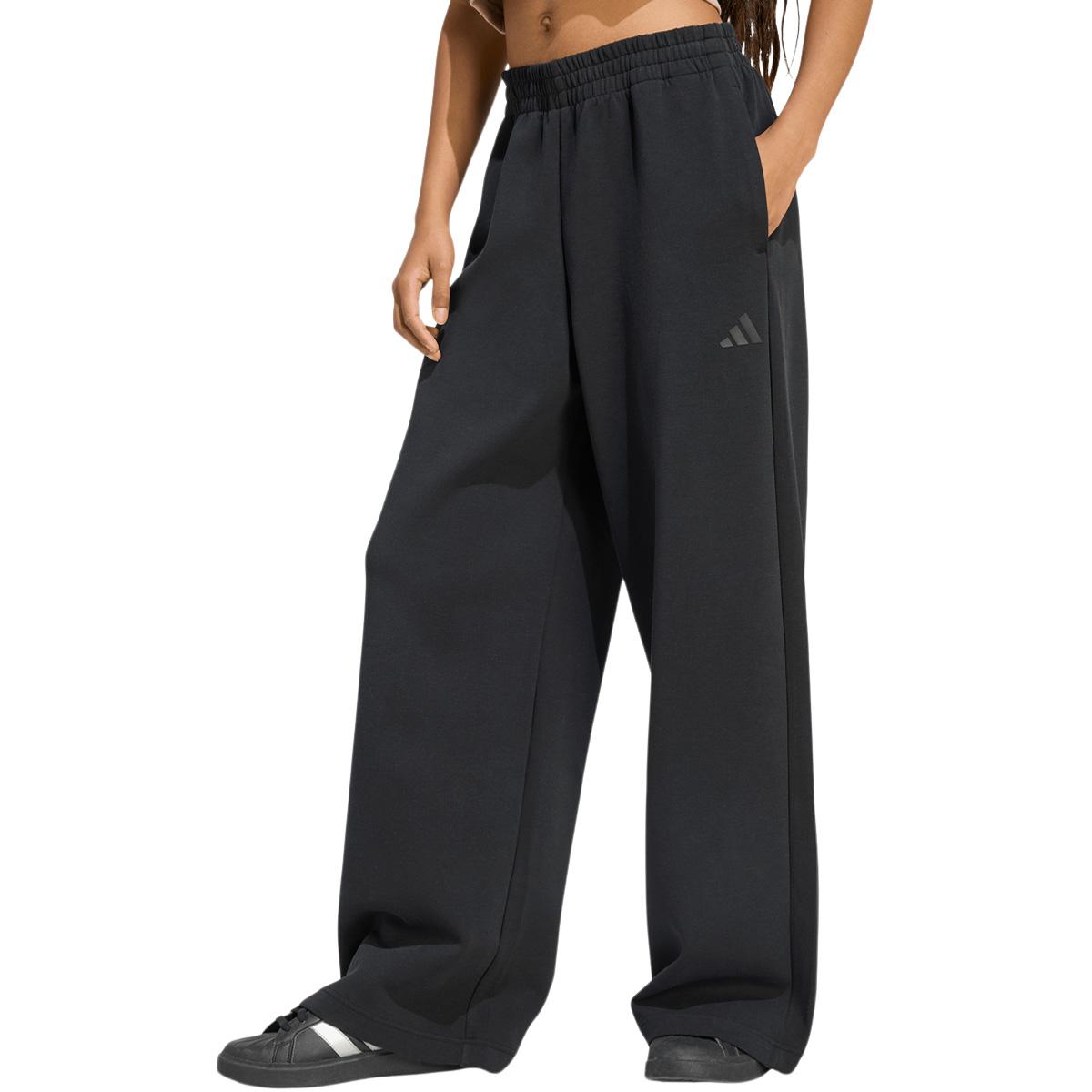 adidas Soft Lux Straight Leg Joggingbukser Dame BLACK
