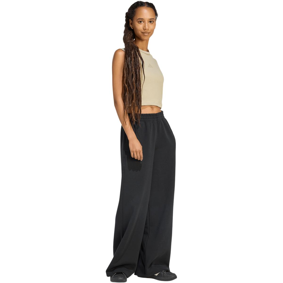 adidas Soft Lux Straight Leg Joggingbukser Dame BLACK
