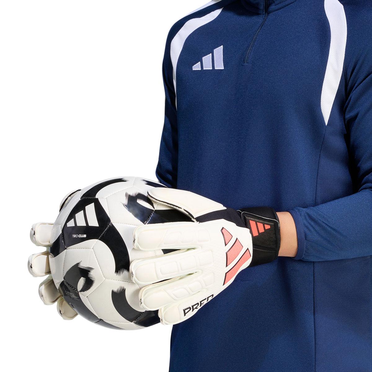 adidas Predator Match Fingersave Målmandshandsker WHITE/BLACK/SOLTUR