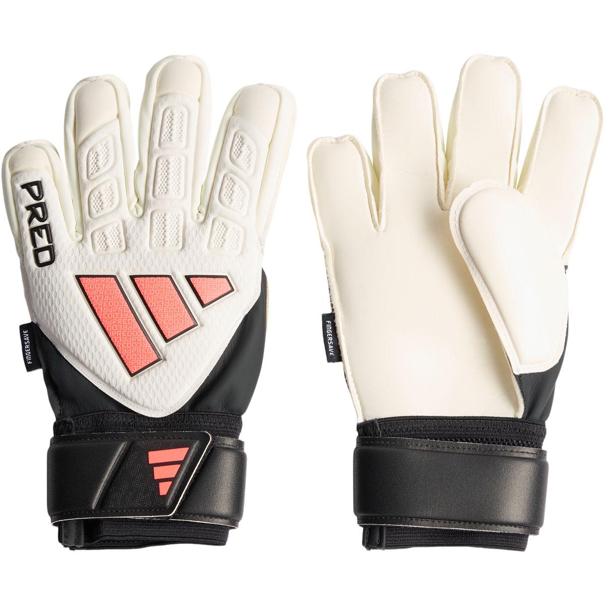 adidas Predator Match Fingersave Målmandshandsker Børn WHITE/BLACK/SOLTUR