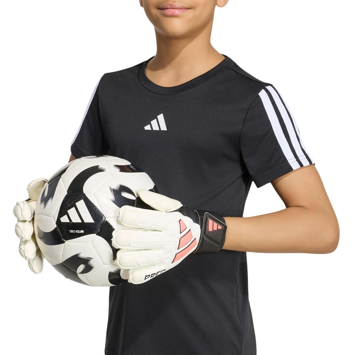 adidas Predator Match Fingersave Målmandshandsker Børn WHITE/BLACK/SOLTUR