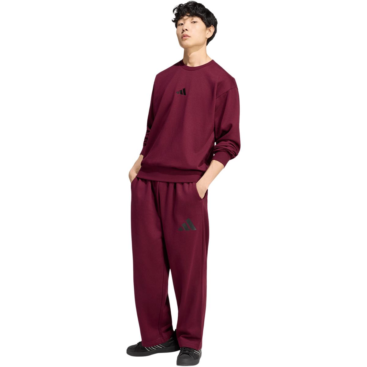 adidas Feelcozy Sweatshirt Herre MAROON/BLACK