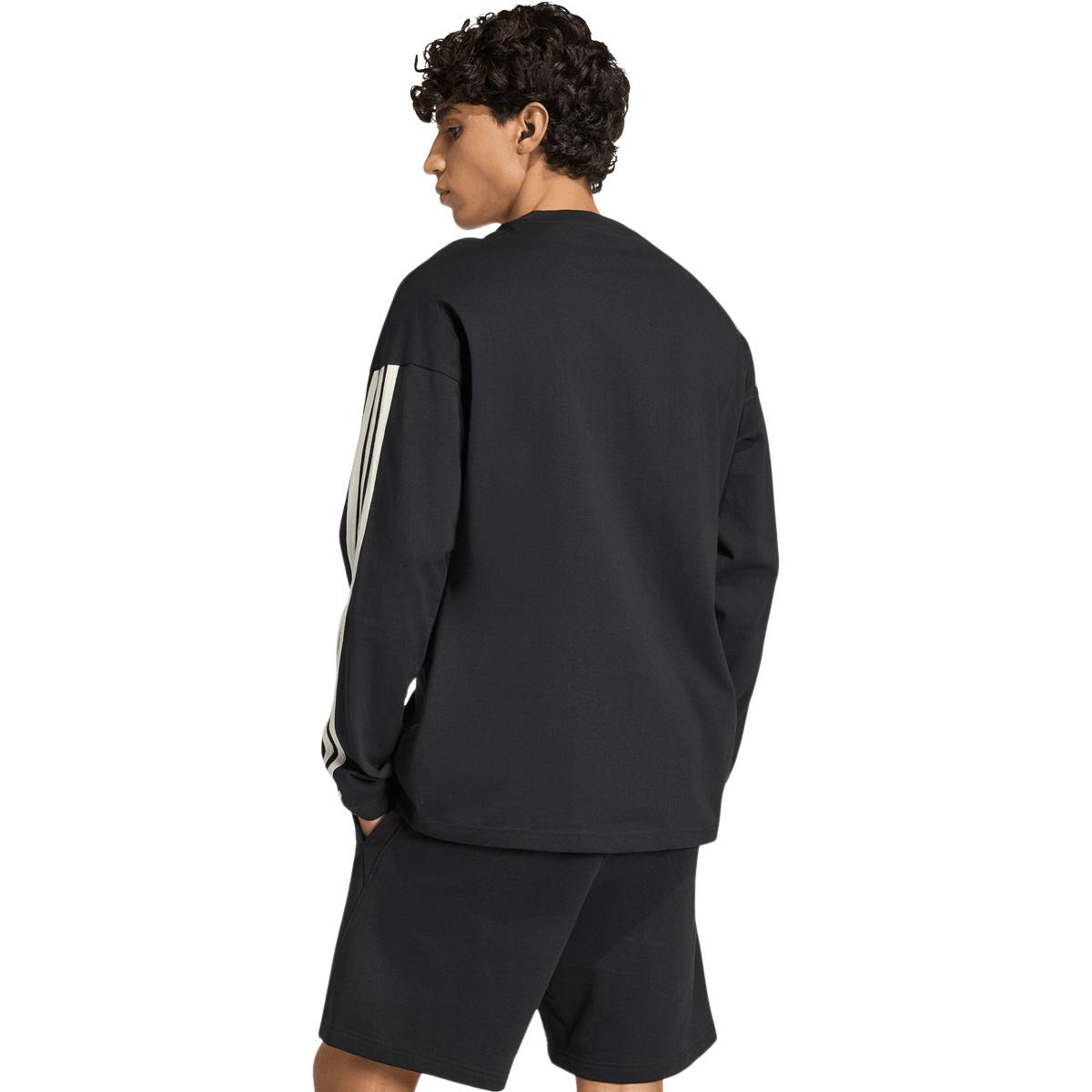 adidas Kit 3-Stripes Langærmet T-shirt Herre BLACK/OWHITE