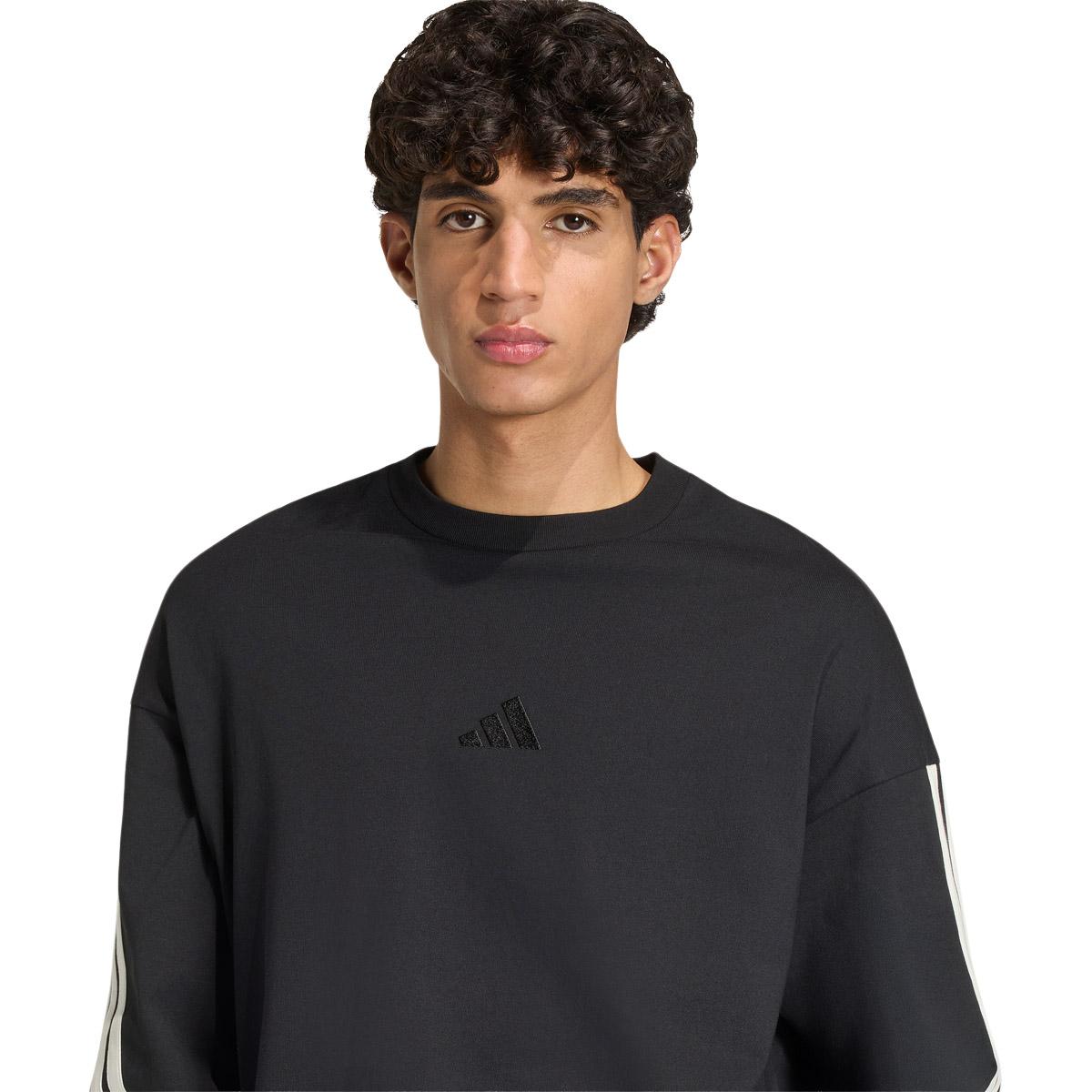 adidas Kit 3-Stripes Langærmet T-shirt Herre BLACK/OWHITE
